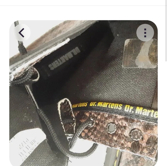 VINTAGE 90's DR. MARTENS Python Print Platform Boots Women Sz US 6 ENGLAND - NWT - Picture 6 of 9